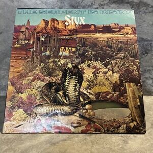 STYX ~ SERPENT IS RISING ~ ORIGINAL FIRST PRESS ~1973 ~ Wooden Nickle